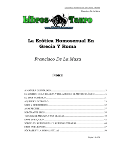 La Erotica Homosexual en Grecia y Roma