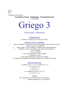 Gramática Griega - Etimología - Preposiciones