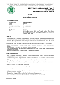 EB 1033 Matemática Básica - Universidad Ricardo Palma