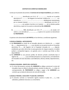 CONTRATO DE CORRETAJE INMOBILIARIO