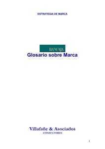 ESTRATEGIA DE MARCA Glosario sobre Marca Villafañe