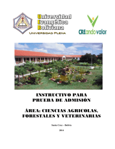 INFORMACIÓN REQUERIDA - Universidad Evangélica Boliviana