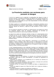 Dengue 15-04-09 - Gobierno de la Provincia de Córdoba