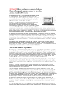 ENSAYOS Ciber redacción periodística: Nuevo lenguaje para un nuevo medio, Inma Martín Herrera