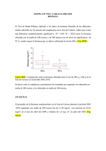 ZOOPLANCTON- CARIACO-2002-2010 BIOMASA El Test de Mann