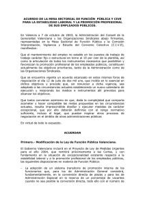 acuerdo administración-sindicatos 7/10/2003