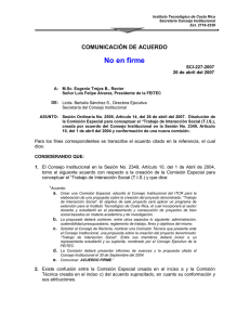 2509-Art 14-Disolución de Comisión TIS y nueva conformación
