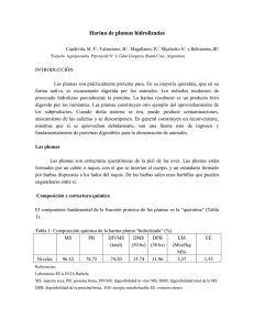 Harina de plumas hidrolizadas Capdevila, M. F1, Valenciano, B.1