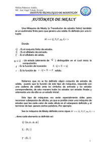 Automata De Moore y Mealy