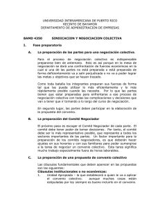 Estrategia y tácticas en la negociación colectiva