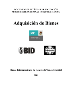 Documentos Estándar de Licitación Pública Internacional