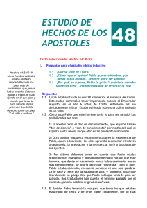 Hechos 14: 8-20 - Pueblo Nuevo Bautista