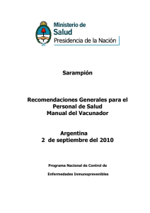 MANUAL DEL VACUNADOR DE LA CAMPAÑA NACIONAL PARA