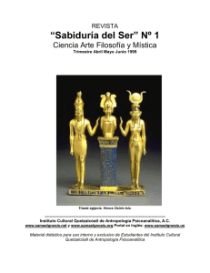Revista Sabiduría del Ser No. 1 - Instituto Cultural Quetzalcoatl