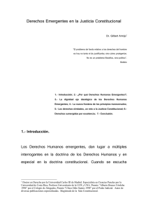 Derechos Emergentes en la Justicia Constitucional