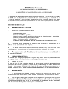 Licitación de Consultoría