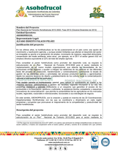 Plan Nacional de Fomento Hortofrutícola 2012-2022