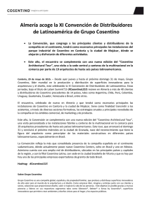 NdP_XI Convención de Distribuidores de Latinoamérica de Cosentino