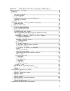 Esbozo de la auditoria estatutaria y el control interno en las