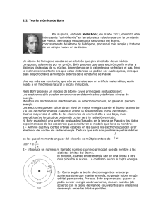 2.2. Teoría atómica de Bohr  Niels Bohr