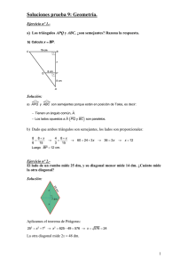 Soluciones prueba 9: Geometría