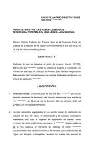 Juicio de aMPARO DIRECTO 13/2012 juicio de aMPARO DIRECTO