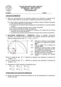 COLEGIO SAN BARTOLOMÉ LA MERCED MATEMÁTICAS