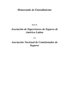 Memorando de Entendimiento  Asociación de Supervisores de Seguros de América Latina