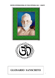 Glosario Sanscrito - Centro Internacional de Yoga Integral Kali