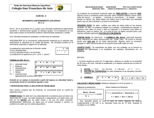 4.1.3 MOVIMIENTO UNIFORMEMENTE ACELERADO