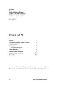 Dossier Audi A5 - Audi MediaServices España