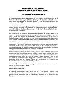CONCIENCIA CIUDADANA - Instituto Nacional Electoral
