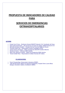 propuesta de indicadores de calidad para servicios de emergencias