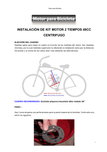 Manual Instalación - Motor para Bicicleta Velomotor