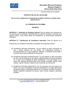 p.l.022-2009c (vendedor informal) - Secretaría Distrital de Gobierno