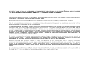 Decreto Foral 148/2003 - Gestión Ambiental de Navarra