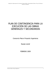 Informe 2 Plan de contingencia