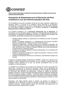 Iniciativa del sector empresarial peruano busca promover la