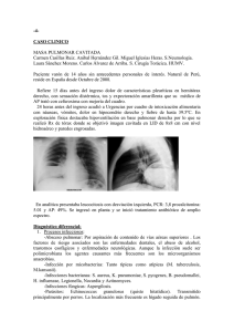 masa pulmonar cavitada