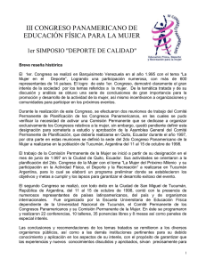 II CONGRESO PANAMERICANO DE EDUCACIÓN FÍSICA