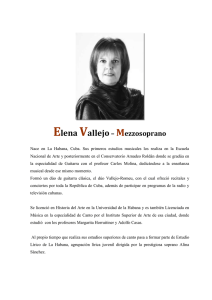 Elena Vallejo - Mezzosoprano cv