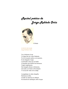 Recital poético de Jorge Robledo Ortiz