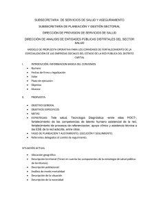 MODELO DE PROPUESTA - Secretaría Distrital de Salud