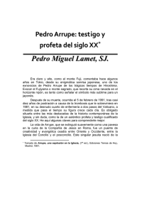 Pedro Arrupe, Pedro M. Lamet