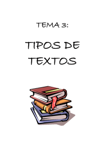 TIPOS DE TEXTOS TEMA 3: