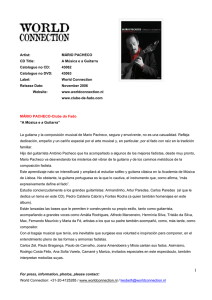 Artist: MÁRIO PACHECO CD Title: A Música e a Guitarra Catologue