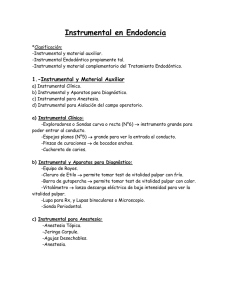 Instrumental en Endodoncia