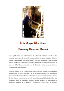 Luis Ángel Mártínez - Piano/Órgano cv