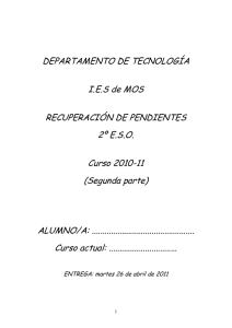 DEPARTAMENTO DE TECNOLOGÍA I.E.S de MOS