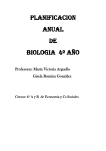 planificacion anual de biologia 4to